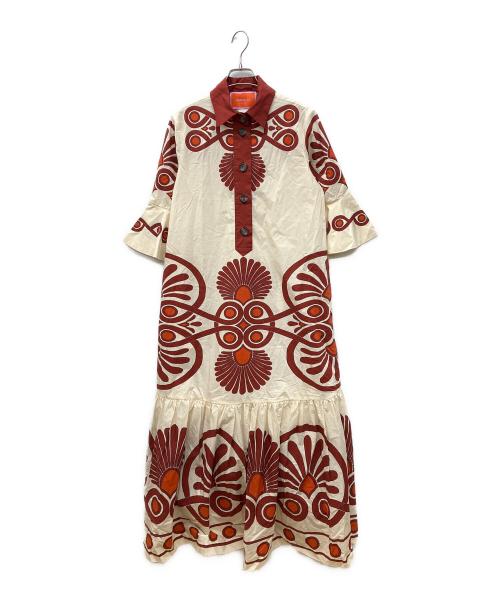 La DoubleJ（ラ・ダブルJ）La DOUBLEJ (ラ・ダブルJ) ARTEMIS DRESS - MEDALLION PLACÉE　ワンピース アイボリー サイズ:Ｓの古着・服飾アイテム