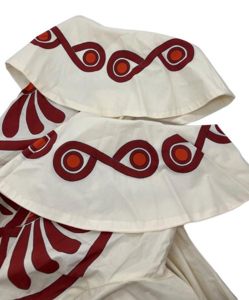 La DoubleJ（ラ・ダブルJ）La DOUBLEJ (ラ・ダブルJ) ARTEMIS DRESS - MEDALLION PLACÉE　ワンピース アイボリー サイズ:Ｓの古着・服飾アイテム