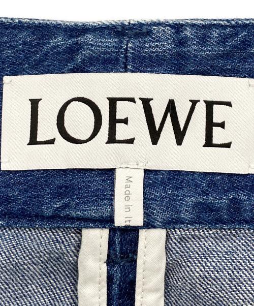 LOEWE（ロエベ）LOEWE (ロエベ) ラップデニムパンツ ブルー サイズ:36の古着・服飾アイテム