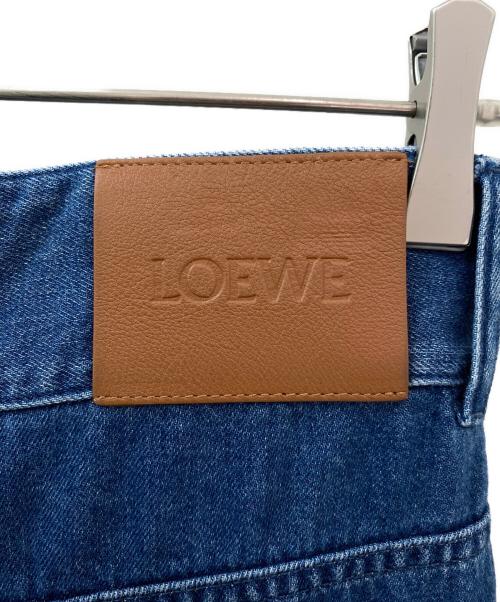 LOEWE（ロエベ）LOEWE (ロエベ) ラップデニムパンツ ブルー サイズ:36の古着・服飾アイテム