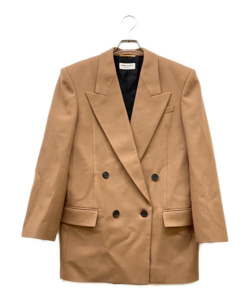 Saint Laurent Paris（サンローランパリ）Saint Laurent Paris (サンローランパリ) ダブルブレストジャケット キャメル サイズ:SIZE 34の古着・服飾アイテム