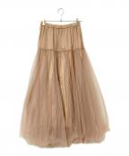 GRACE CLASSグレースクラス）の古着「チュールボリュームスカート」｜ベージュ