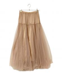 GRACE CLASS（グレースクラス）の古着「チュールボリュームスカート」｜ベージュ