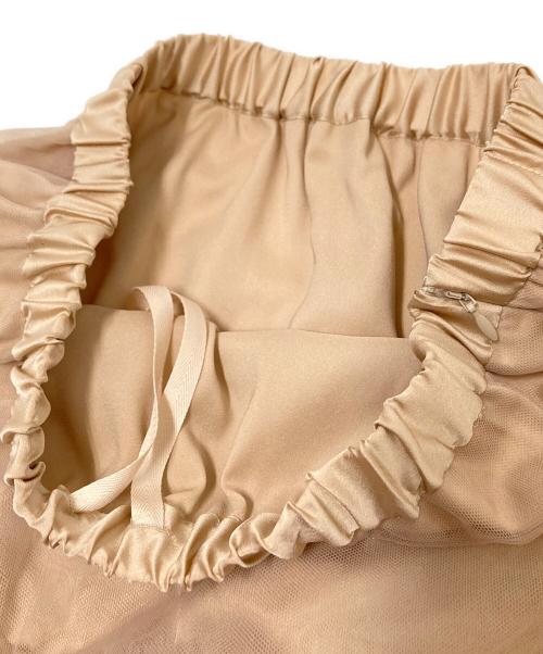 GRACE CLASS（グレースクラス）GRACE CLASS (グレースクラス) チュールボリュームスカート ベージュ サイズ:36の古着・服飾アイテム