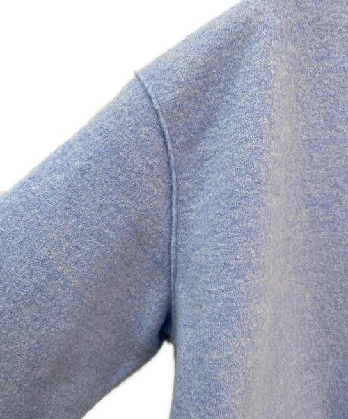 YORI（ヨリ）YORI (ヨリ) 圧縮ウール オーバーサイズ ニット カーディガン ライトブルー サイズ:FREEの古着・服飾アイテム