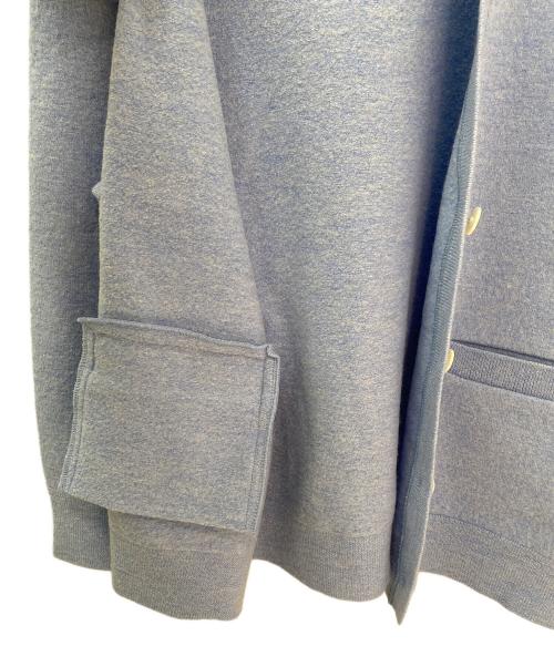 YORI（ヨリ）YORI (ヨリ) 圧縮ウール オーバーサイズ ニット カーディガン ライトブルー サイズ:FREEの古着・服飾アイテム