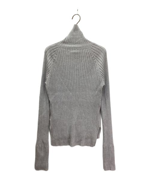 LE PHIL（ル フィル）LE PHIL (ル フィル) ウールリブタートルニット ライトグレー サイズ:FREEの古着・服飾アイテム