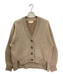 EPOCA STORIA（エポカ ストリア）の古着「モヘヤミックスラメニット Vネックカーディガン」｜ベージュ