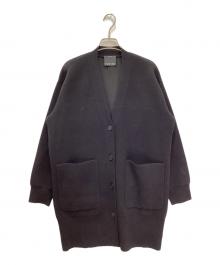 Conte（コンテ）の古着「Vネック ロングカーディガン」｜ブラック