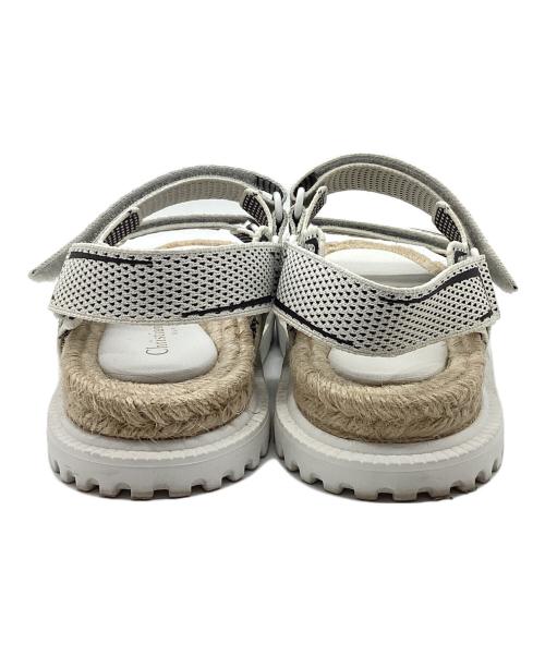 Christian Dior（クリスチャン ディオール）Christian Dior (クリスチャン ディオール) DIORACT テクニカルメッシュサンダル ホワイト サイズ:36の古着・服飾アイテム