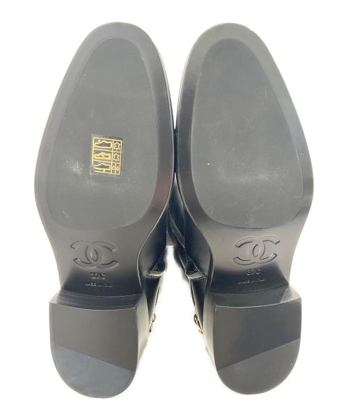 CHANEL（シャネル）CHANEL (シャネル) ココマークチェーンロングブーツ ブラック サイズ:37の古着・服飾アイテム