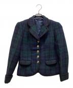 RALPH LAURENラルフローレン）の古着「ブラックウォッチチェックウールジャケット」｜ネイビー