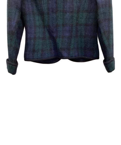 RALPH LAUREN（ラルフローレン）RALPH LAUREN (ラルフローレン) ブラックウォッチチェックウールジャケット ネイビー サイズ:9の古着・服飾アイテム