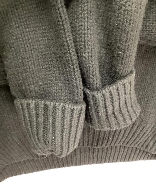 nonnotte（ノノット）nonnotte (ノノット) Low Count Wool Yak Knit Draping Extra Over C/N Pullover/ローカウントウールヤクニットドレーピングエクストラプルオーバー ブラック サイズ:FREEの古着・服飾アイテム