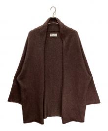 MOTHER HAND ARTISAN（マザーハンドアルチザン）の古着「シルクモヘアカーディガン」｜ブラウン