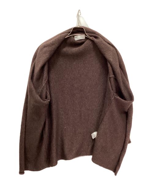MOTHER HAND ARTISAN（マザーハンドアルチザン）MOTHER HAND ARTISAN (マザーハンドアルチザン) シルクモヘアカーディガン ブラウン サイズ:6の古着・服飾アイテム