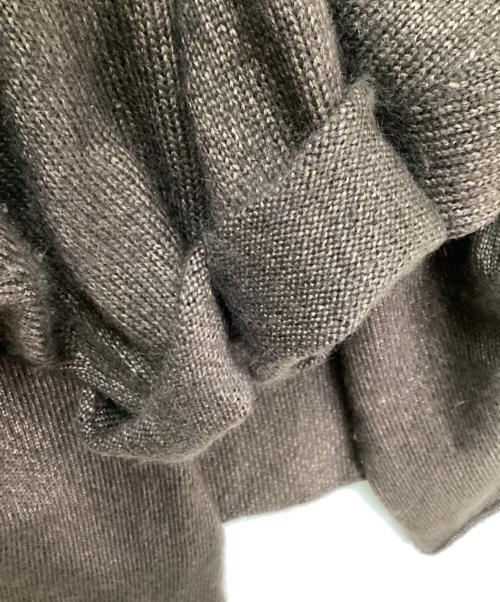 MOTHER HAND ARTISAN（マザーハンドアルチザン）MOTHER HAND ARTISAN (マザーハンドアルチザン) シルクモヘアカーディガン ブラウン サイズ:6の古着・服飾アイテム