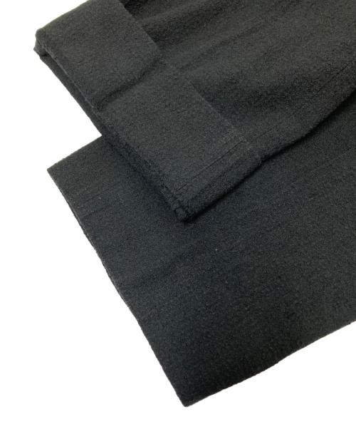 nonnotte（ノノット）nonnotte (ノノット) ウールコットン縮絨差ツイードサッカートラウザーパンツ エスプレッソ サイズ:5の古着・服飾アイテム