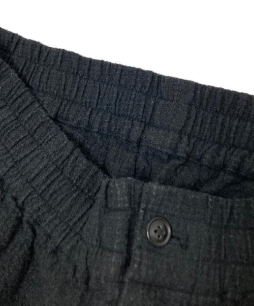 nonnotte（ノノット）nonnotte (ノノット) ウールコットン縮絨差ツイードサッカートラウザーパンツ エスプレッソ サイズ:5の古着・服飾アイテム