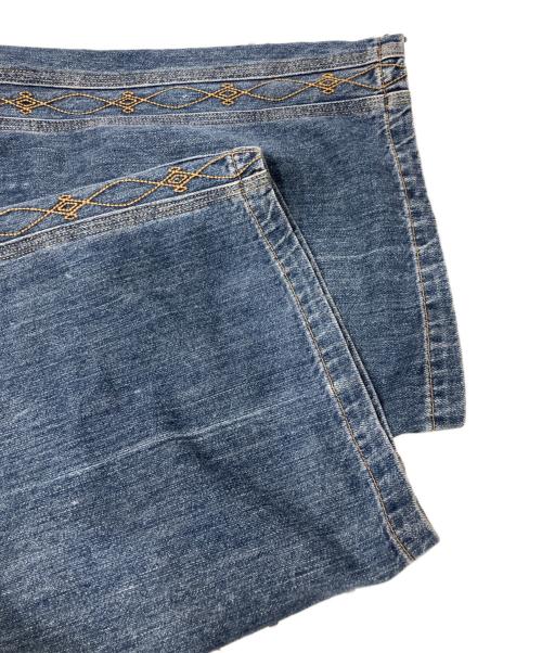 SARTO（サルト）SARTO (サルト) WIDE EMBROIDERY PANTS インディゴ サイズ:Lの古着・服飾アイテム