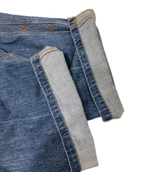 SARTO（サルト）SARTO (サルト) WIDE EMBROIDERY PANTS インディゴ サイズ:Lの古着・服飾アイテム