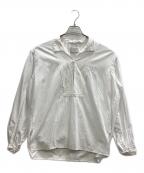 SARTOサルト）の古着「TUCKED SLEEVE EMBROIDERY BLOUSE」｜ホワイト