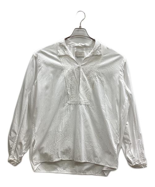 SARTO（サルト）SARTO (サルト) TUCKED SLEEVE EMBROIDERY BLOUSE ホワイト サイズ:Mの古着・服飾アイテム