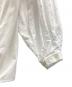 中古・古着 SARTO (サルト) TUCKED SLEEVE EMBROIDERY BLOUSE ホワイト サイズ:M：12000円