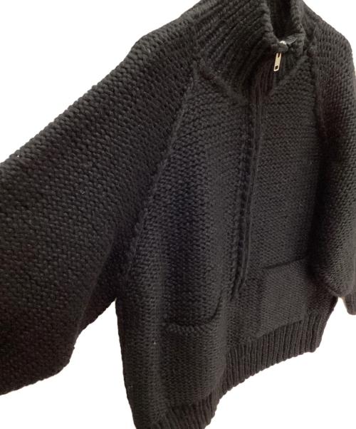barbell object（バーベルオブジェクト）barbell object (バーベルオブジェクト) KANATA (カナタ) hn knit made by KANATA/プルオーバーハンドニット ブラック サイズ:FREEの古着・服飾アイテム