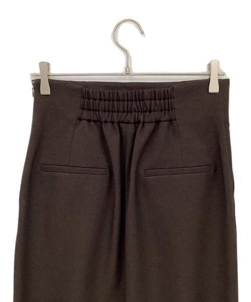 uncrave（アンクレイヴ）uncrave (アンクレイヴ) ウォッシャブルウールライクツイル Iラインスカート ブラウン サイズ:2の古着・服飾アイテム