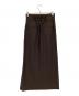 uncrave (アンクレイヴ) ウォッシャブルウールライクツイル Iラインスカート ブラウン サイズ:2：7000円
