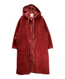 CLANE（クラネ）の古着「MILITARY LAYER BOA COAT/ミリタリーレイヤーボアコート」｜レッド