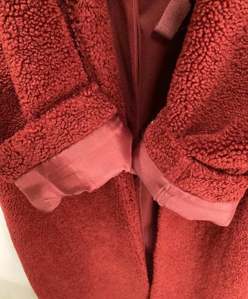 CLANE（クラネ）CLANE (クラネ) MILITARY LAYER BOA COAT/ミリタリーレイヤーボアコート レッド サイズ:2の古着・服飾アイテム