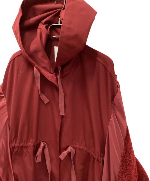 CLANE（クラネ）CLANE (クラネ) MILITARY LAYER BOA COAT/ミリタリーレイヤーボアコート レッド サイズ:2の古着・服飾アイテム