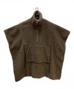 HOPEホープ）の古着「ボアフリース ポンチョ」｜ブラウン