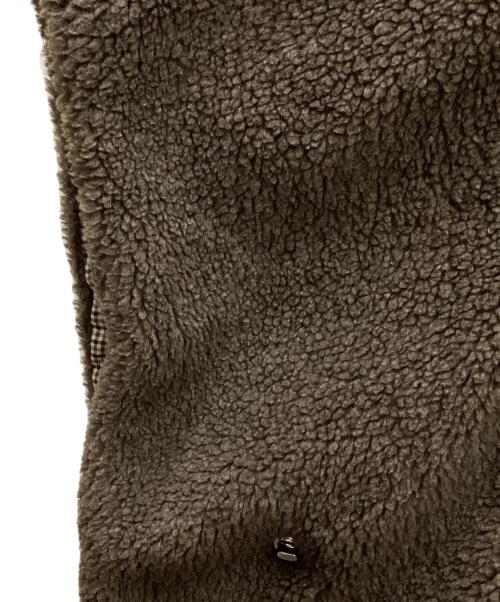 HOPE（ホープ）HOPE (ホープ) ボアフリース ポンチョ ブラウン サイズ:34の古着・服飾アイテム