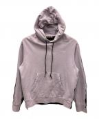 MARNIマルニ）の古着「ロゴ刺繍 ツートーン プルオーバーパーカー」｜パープル×ブラック