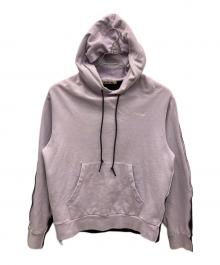 MARNI（マルニ）の古着「ロゴ刺繍 ツートーン プルオーバーパーカー」｜パープル×ブラック