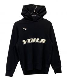 Y-3（ワイスリー）の古着「GRAPHIC HOODIE」｜ブラック