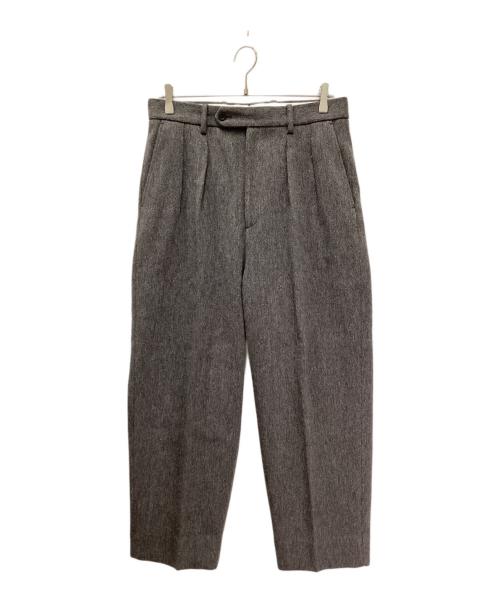 STEVEN ALAN（スティーブンアラン）STEVEN ALAN (スティーブンアラン) クッキークロス インツープリーツ ドレス トラウザーズ グレー サイズ:Mの古着・服飾アイテム