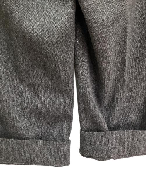 STEVEN ALAN（スティーブンアラン）STEVEN ALAN (スティーブンアラン) クッキークロス インツープリーツ ドレス トラウザーズ グレー サイズ:Mの古着・服飾アイテム