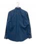 UNITED ARROWS (ユナイテッドアローズ) シオタ スビン ハードウォッシュ ウエスタン デニムシャツ ブルー サイズ:M：7000円
