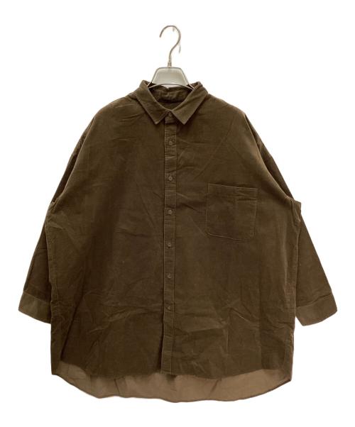 journal standard luxe（ジャーナルスタンダード ラックス）JOURNAL STANDARD LUXE (ジャーナルスタンダード ラックス) Corduroy シャツ ブラウン サイズ:freeの古着・服飾アイテム