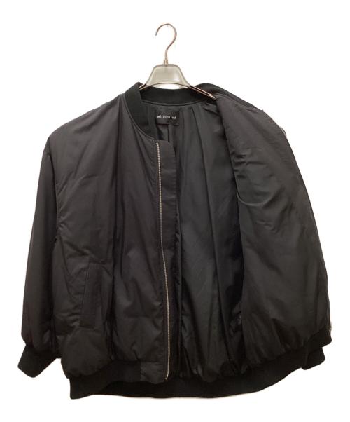mizuiro-ind（ミズイロインド）mizuiro-ind (ミズイロインド) ワイドジップダウンブルゾン ブラック サイズ:freeの古着・服飾アイテム
