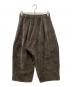 mizuiro-ind (ミズイロインド) ベロアジャカードタックパンツ カーキ サイズ:free：5000円