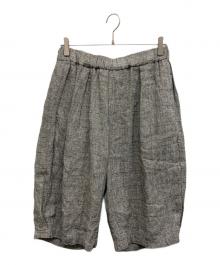 journal standard luxe（ジャーナルスタンダード ラックス）の古着「シルクMIXチェック ハーフパンツ」｜ブラック