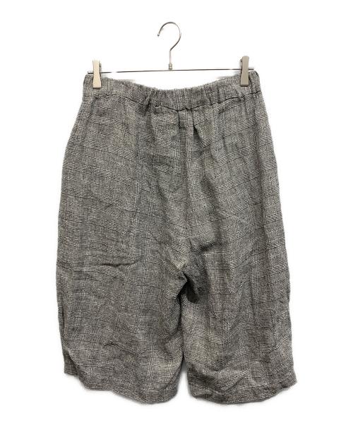 journal standard luxe（ジャーナルスタンダード ラックス）journal standard luxe (ジャーナルスタンダード ラックス) シルクMIXチェック ハーフパンツ ブラック サイズ:Freeの古着・服飾アイテム
