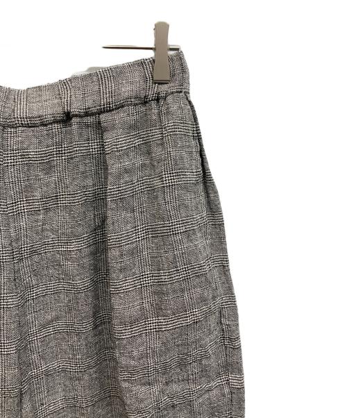 journal standard luxe（ジャーナルスタンダード ラックス）journal standard luxe (ジャーナルスタンダード ラックス) シルクMIXチェック ハーフパンツ ブラック サイズ:Freeの古着・服飾アイテム