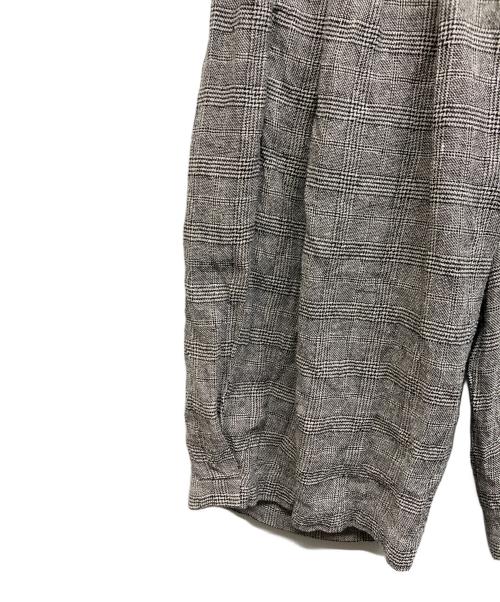 journal standard luxe（ジャーナルスタンダード ラックス）journal standard luxe (ジャーナルスタンダード ラックス) シルクMIXチェック ハーフパンツ ブラック サイズ:Freeの古着・服飾アイテム