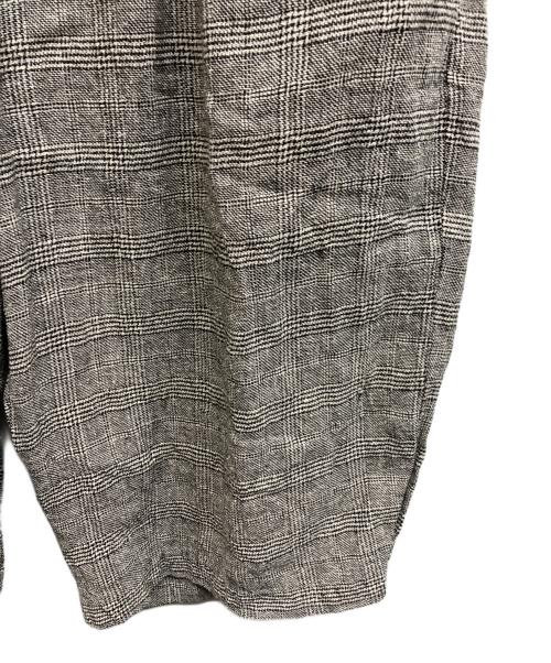 journal standard luxe（ジャーナルスタンダード ラックス）journal standard luxe (ジャーナルスタンダード ラックス) シルクMIXチェック ハーフパンツ ブラック サイズ:Freeの古着・服飾アイテム